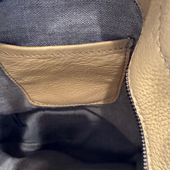 Chic Tan and Brown Leather Tote - Picture 6 of 16